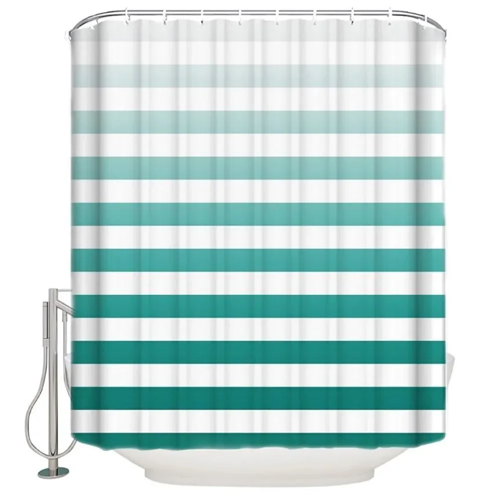 Fabric Shower Curtain, Moroccan Vintage Inspired Geometric Bathroom Curtain